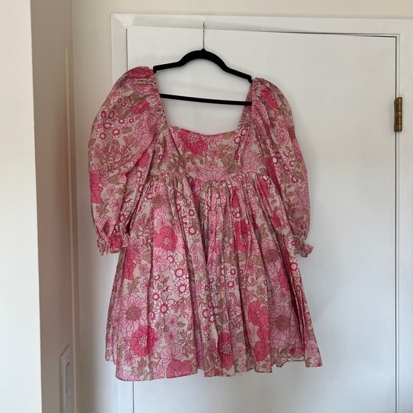 NWT Selkie Organdy Puff Dress in Wallflower - Picture 5 of 5